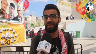 اجواء الدعاية الانتخابية في جامعة الخليل2019