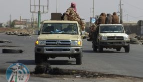 Yemeni pro-government forces gather at the eastern entrance of the port city of Hodeida on December 29, 2018. - Yemeni rebels have begun to withdraw from the port of Hodeida, the country's key aid lifeline, under an agreement reached in Sweden earlier this month, a UN official said today. (Photo by STRINGER / AFP)