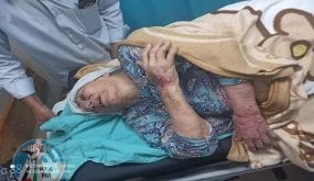 إدانات للاعتداء على أم جبر وشاح في غزة