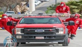 الدفاع المدني يتعامل مع 101 حادث حريق وانقاذ