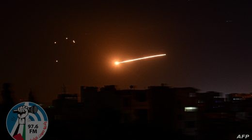 A handout picture released by the official Syrian Arab News Agency (SANA) on February 24, 2020, reportedly shows Syrian air defence intercepting an Israeli missile in the sky over the Syrian capital Damascus. - Six pro-Syrian regime fighters were killed in overnight Israeli air strikes near Damascus, the Syrian Observatory for Human Rights said. Two members of the Islamic Jihad militant group and four pro-Iran fighters in Syria were killed when Israeli aircraft targeted the group late on February 23. (Photo by - / SANA / AFP) / == RESTRICTED TO EDITORIAL USE - MANDATORY CREDIT "AFP PHOTO / HO / SANA" - NO MARKETING NO ADVERTISING CAMPAIGNS - DISTRIBUTED AS A SERVICE TO CLIENTS ==