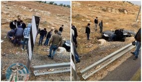3 إصابات في حادث سير شرق بيت لحم