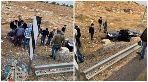 3 إصابات في حادث سير شرق بيت لحم