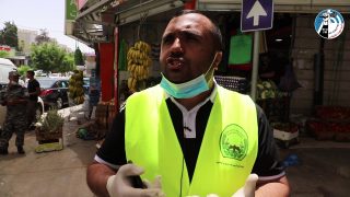 لجنة المتابعة المشتركة تقوم بجولة على المحلات التجاريه في مدينه الظاهريه