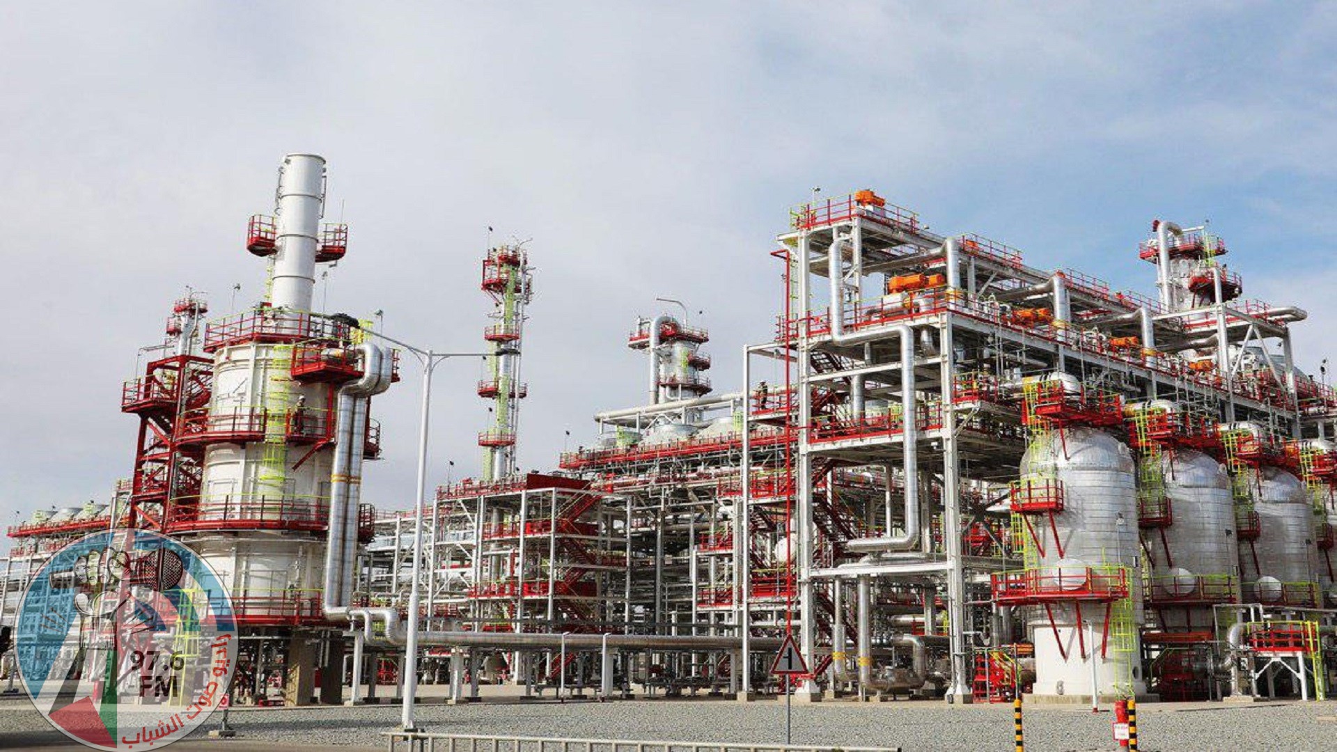 BUKHARA, UZBEKISTAN - APRIL 19 : (----EDITORIAL USE ONLY MANDATORY CREDIT - "UZBEKISTANI PRESIDENCY / HANDOUT" - NO MARKETING NO ADVERTISING CAMPAIGNS - DISTRIBUTED AS A SERVICE TO CLIENTS----) A general view of the gas processing plant "Kandym Gasfield", opened by the Russian Lukoil, is seen in Bukhara, Uzbekistan on April 19, 2018. Uzbekistani President Shavkat Mirziyoyev, Russian Energy Minister Aleksandr Novak and President of the Russian oil company Lukoil Vagit Alekperov and other officials attended the opening ceremony of the "Kandym Gasfield". (Photo by Uzbekistani Presidency / Handout/Anadolu Agency/Getty Images)