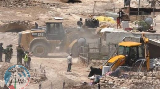 الاحتلال يهدم 3 غرف زراعية شرق بيت لحم