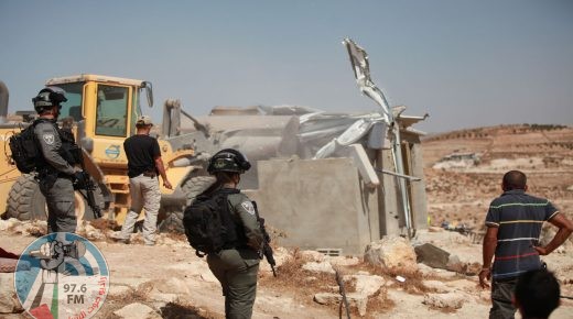 الاحتلال يهدم ثلاثة منازل في مسافر يطا جنوب الخليل