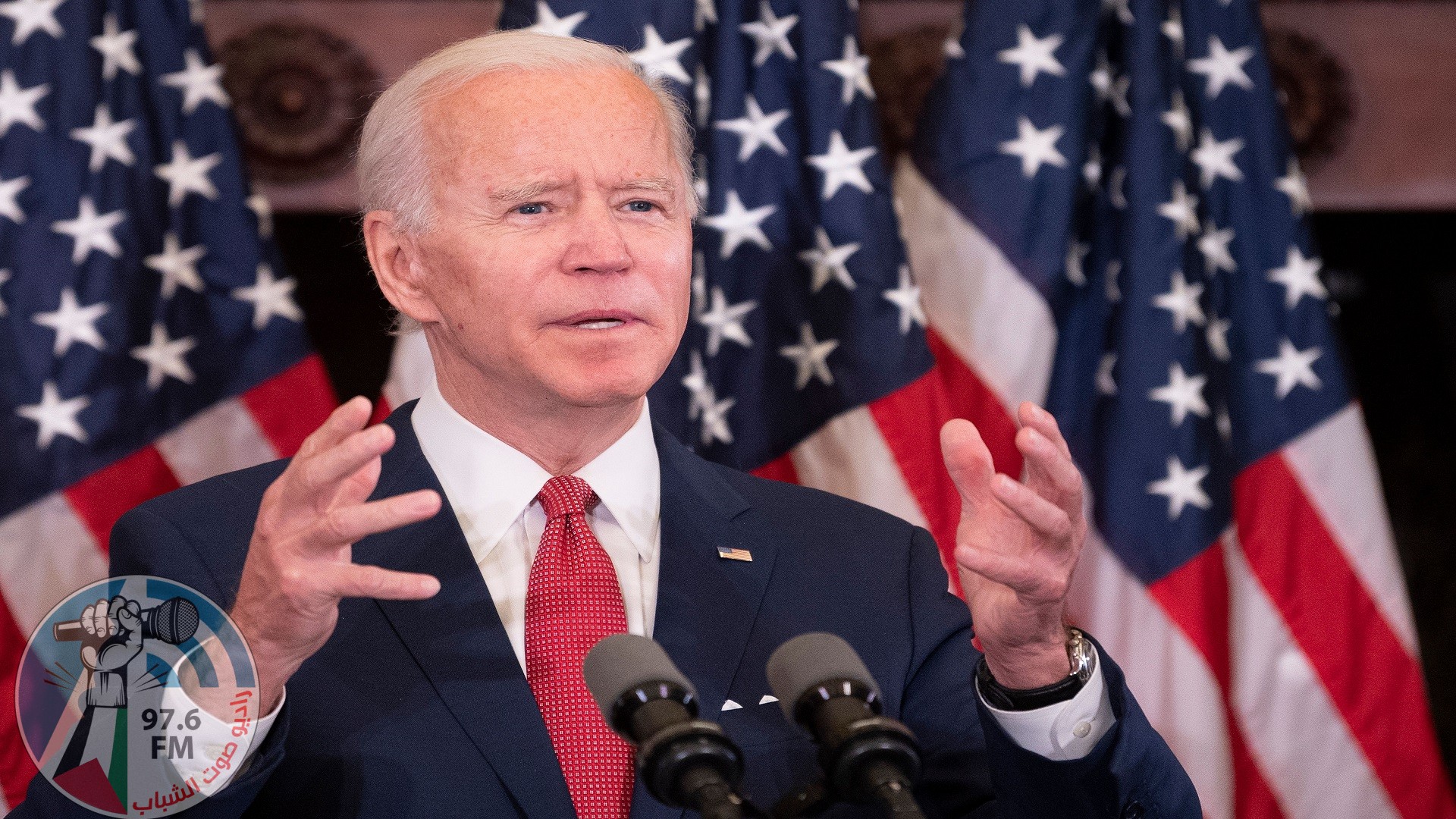 Democratic presidential candidate, and former Vice President Joe Biden speaks about the unrest across the country from Philadelphia City Hall on June 2, 2020 in Philadelphia, Pennsylvania, contrasting his leadership style with that of US President Donald Trump, and calling George Floyds death a wake-up call for our nation. (Photo by JIM WATSON / AFP) (Photo by JIM WATSON/AFP via Getty Images)