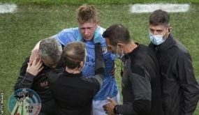 نهائي دوري أبطال أوروبا: كيفين دي بروين يُصاب بكسر في الأنف ومحجر العين