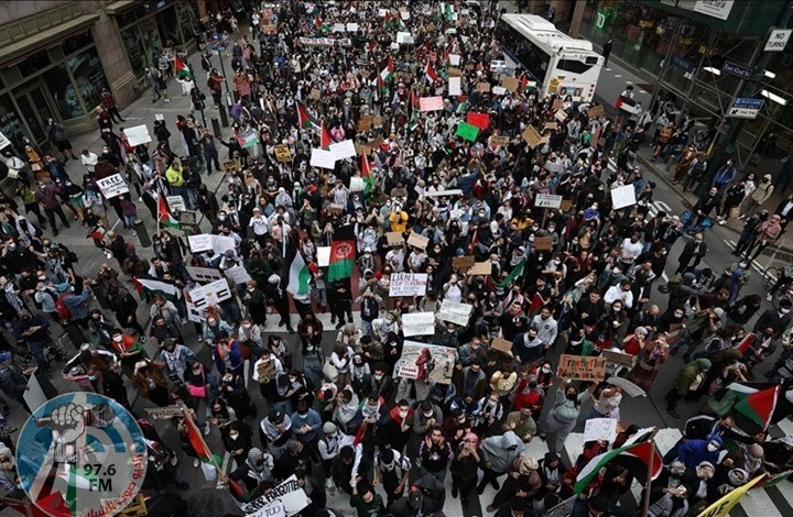 تظاهرة حاشدة في هيوستن الأميركية تضامنا مع شعبنا وتنديدا بالعدوان الإسرائيلي