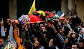 تشييع جثمان الطفل الشهيد محمد فريجات في مدينة الخليل