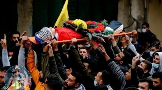 تشييع جثمان الطفل الشهيد محمد فريجات في مدينة الخليل