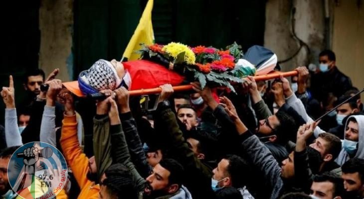 تشييع جثمان الطفل الشهيد محمد فريجات في مدينة الخليل