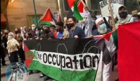مسيرتان تجوبان شوارع نيويورك وواشنطن تنديدا بالعدوان الإسرائيلي على شعبنا