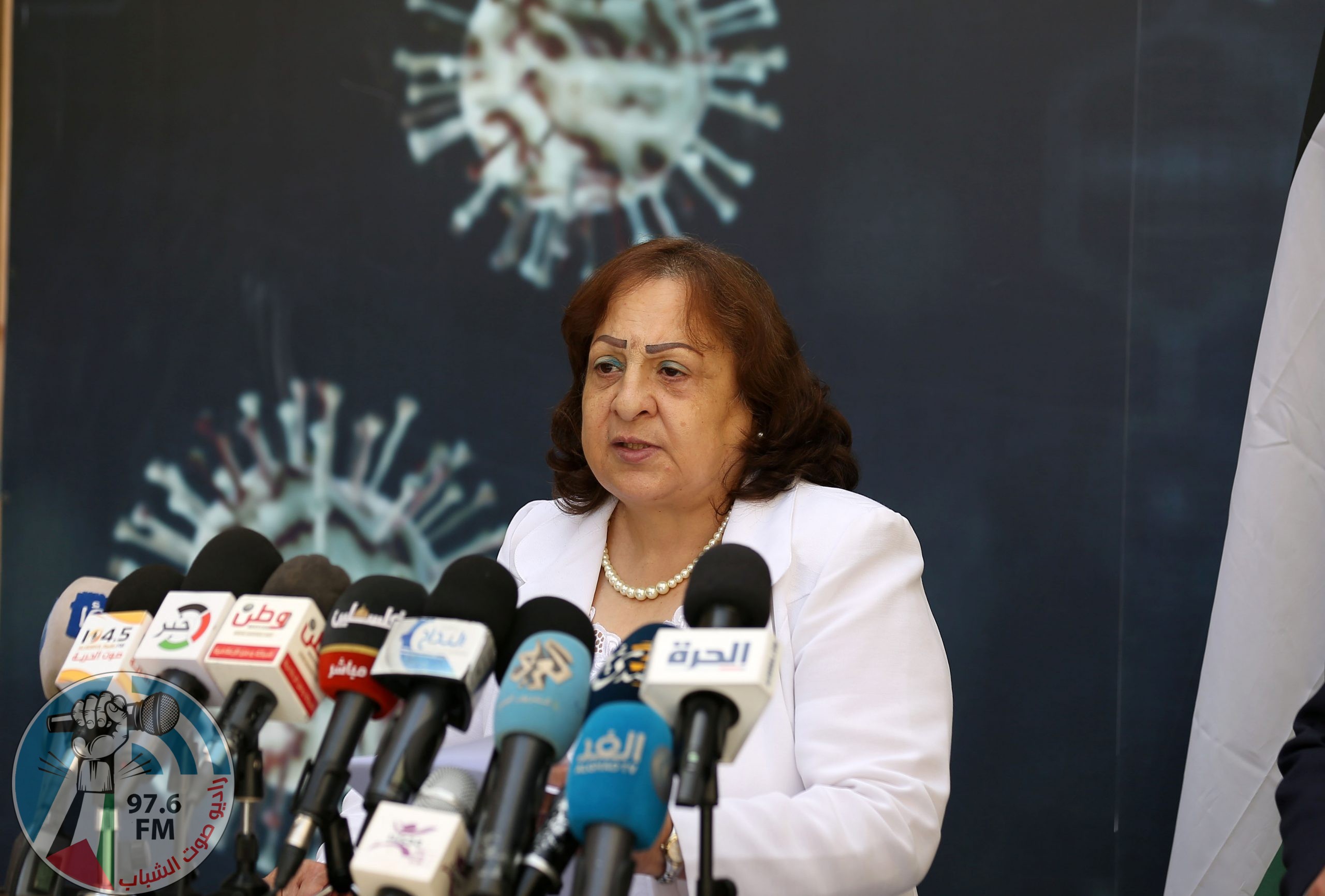 وزيرة الصحة : إرسال 109 آلاف جرعة لقاح مضاد لفيروس كورونا إلى مراكز الوزارة بقطاع غزة .