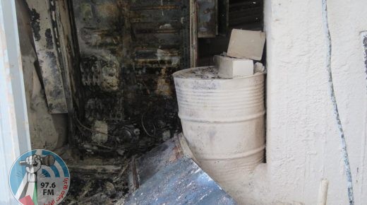 نابلس: مستوطنون يحرقون معدات منشار حجر في جماعين