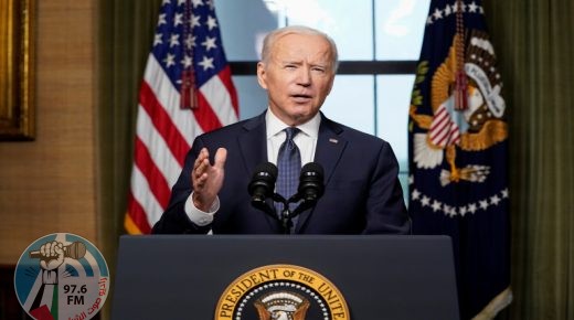 U.S. President Joe Biden delivers remarks on his plan to withdraw American troops from Afghanistan, at the White House, Washington, U.S., April 14, 2021. Andrew Harnik/Pool via REUTERS