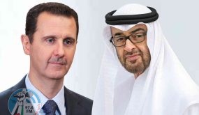 الأسد يبحث مع ولي عهد أبوظبي مجالات التعاون بين سوريا والإمارات