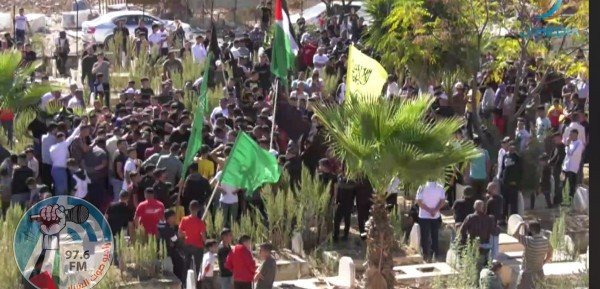 تشييع جثمان الشهيد الطفل محمد دعدس إلى مثواه الأخير في نابلس