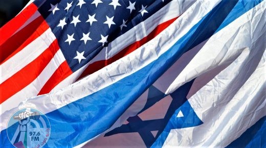 U.S. and Israeli flags fly as U.S. Secretary of State John Kerry arrives in Tel Aviv, Israel, Tuesday, Nov. 24, 2015. (AP Photo/Jacquelyn Martin, Pool)