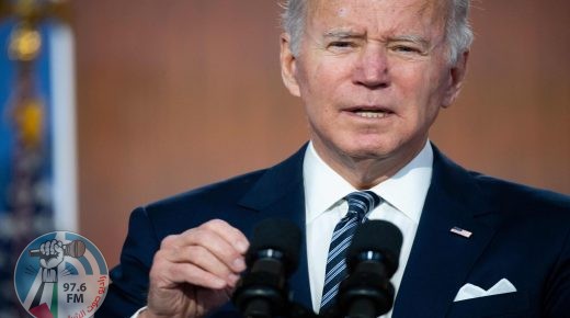 US President Joe Biden speaks during the closing remarks of the virtual Summit for Democracy in the Eisenhower Executive Office Building, adjacent to the White House, in Washington, DC, December 10, 2021. (Photo by SAUL LOEB / AFP)