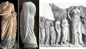 العثور على تمثال قديم لامرأة ترتدي غلالة في اليونان..