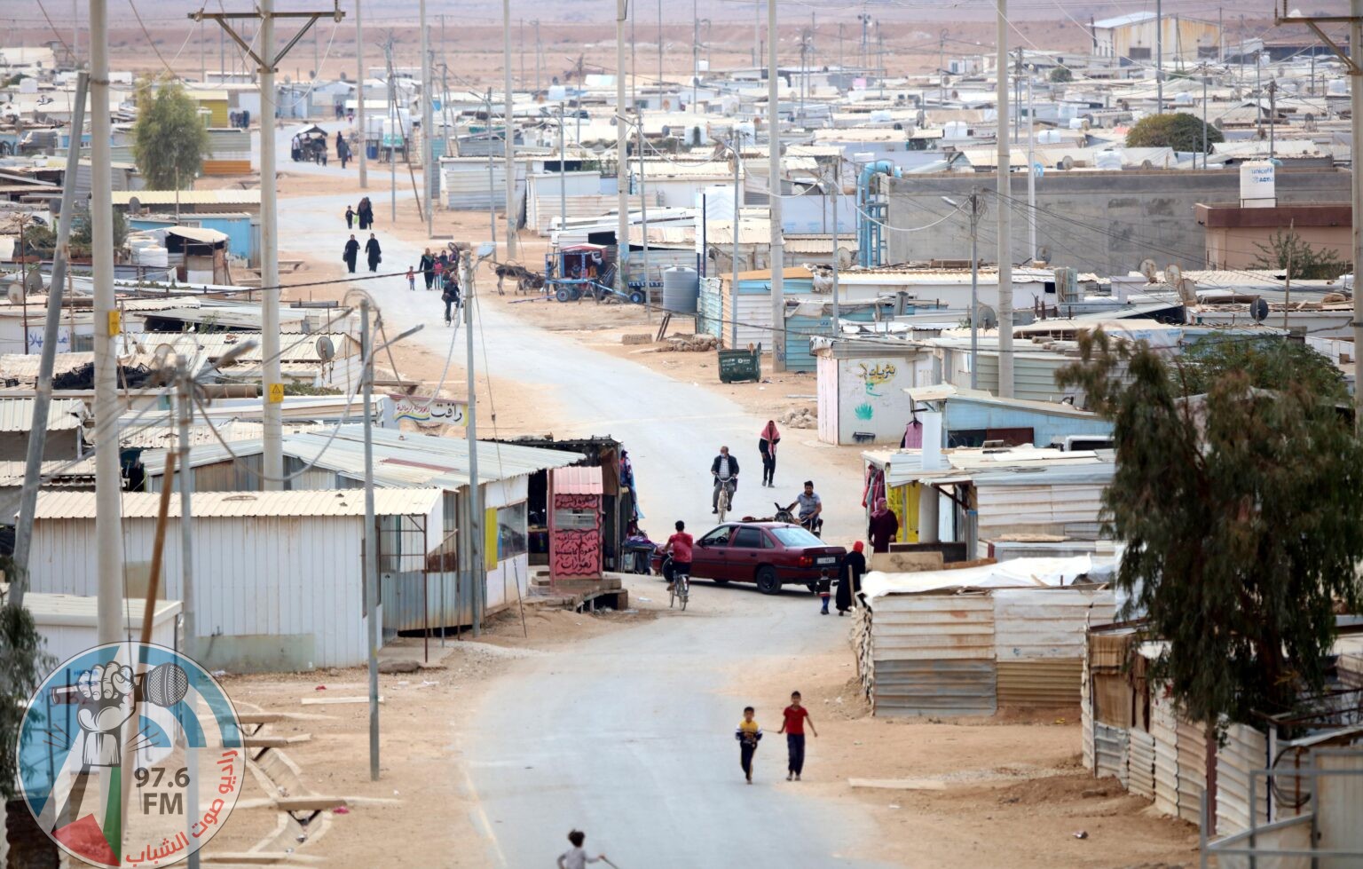 (211119) -- ZAATARI (JORDAN), Nov. 19, 2021 (Xinhua) -- Syrian refugees are seen at a refugee camp in Zaatari, Jordan, on Nov. 19, 2021. (Photo by Mohammad Abu Ghosh/Xinhua)