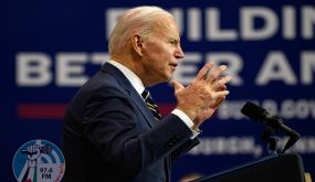 PITTSBURGH, PA - JANUARY 28: U.S. President Joe Biden speaks at Mill 19, a former steel mill being developed into a robotics research facility, on the campus of Carnegie Mellon University on January 28, 2022 in Pittsburgh, Pennsylvania. Biden arrived in Pittsburgh for a scheduled visit to promote his bipartisan infrastructure plan hours after at least 10 people were reportedly injured when a major bridge collapsed in the city. Jeff Swensen/Getty Images/AFP
== FOR NEWSPAPERS, INTERNET, TELCOS & TELEVISION USE ONLY ==