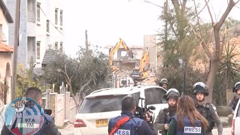 الاحتلال يهدم منزلا قيد الانشاء في “سطح مرحبا” بالبيرة