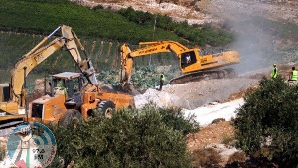 مستوطنون يجرفون مساحات من أراضي شوفة ويقتلعون 40 شجرة زيتون
