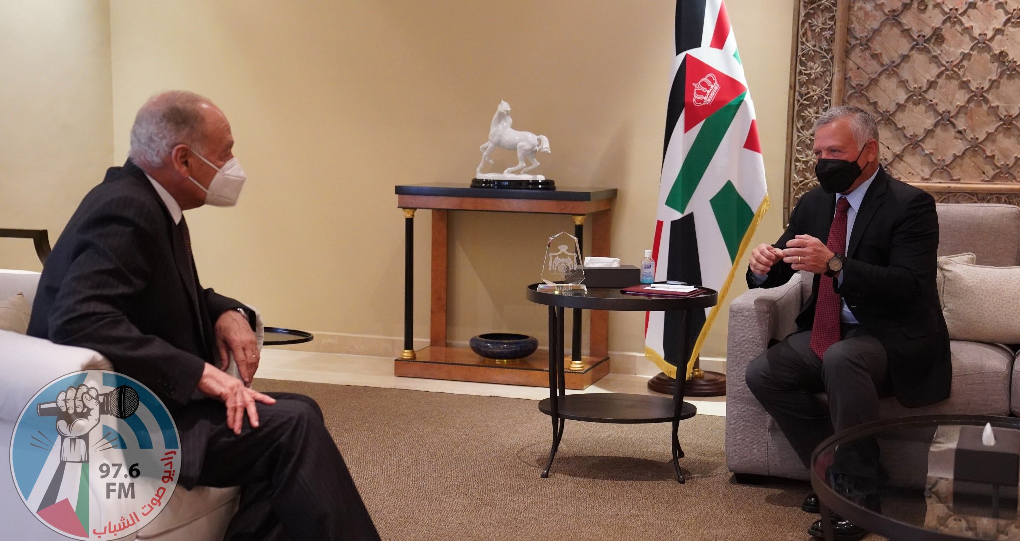 الملك الأردني يجدد التأكيد على أهمية تحريك عملية السلام على أساس حل الدولتين