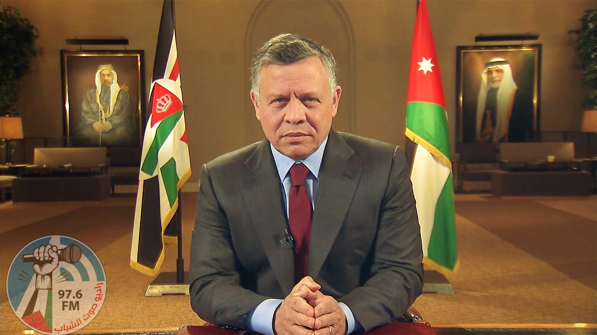 ملك الأردن يؤكد مركزية القضية الفلسطينية