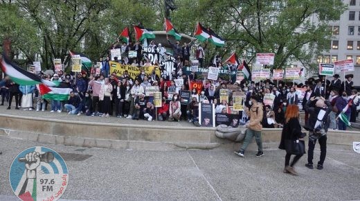 تظاهرة في نيويورك تنديداً بالعدوان الإسرائيلي على شعبنا