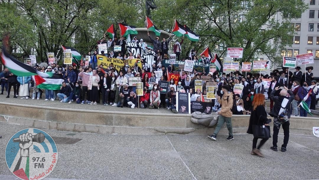 تظاهرة في نيويورك تنديداً بالعدوان الإسرائيلي على شعبنا