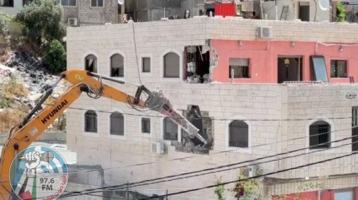 الاحتلال يهدم منزلا في بلدة صور باهر جنوب شرق القدس