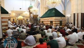صلاة العيد في الحرم الابراهيمي الشريف