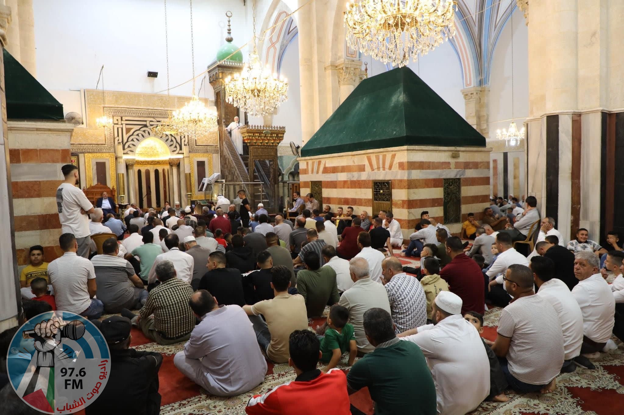 صلاة العيد في الحرم الابراهيمي الشريف