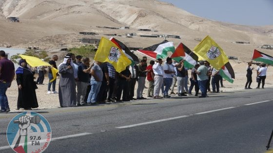 وقفة مناهضة للاستيطان غرب أريحا