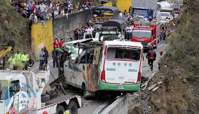 مصرع 20 شخصا بحادث سير في كولومبيا