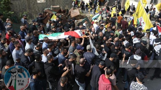 تشييع جثمان الشهيد داوود ريان في بيت دقو شمال غرب القدس