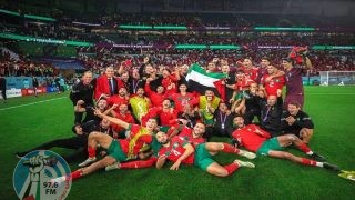 فوز المنتخب المغربي في الربع النهائي