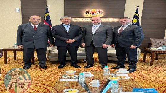 الهباش يبحث مع نائب رئيس الوزراء الماليزي التعاون ودعم القدس