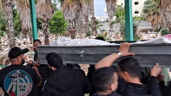 تشييع جثمان الشهيد يوسف أبو جابر في كفر قاسم