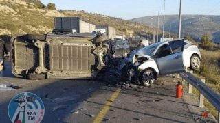 مصرع مواطن وإصابة 9 آخرين بحادث سير شرق قلقيلية