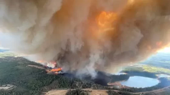 الحرائق غرب كندا
