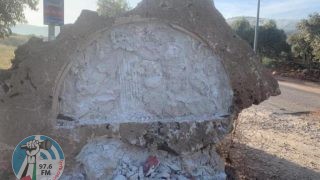 تدمير النصب التذكاري للشهيد زياد أبو عين
