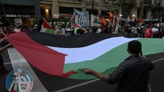 تظاهرة-في-الارجنتين-دعما-لفلسطين