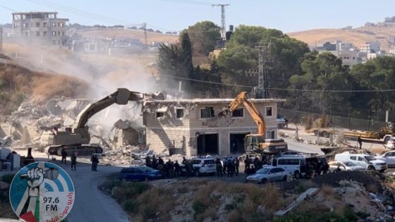 الاحتلال يهدم منزلا في مدينة بيت جالا