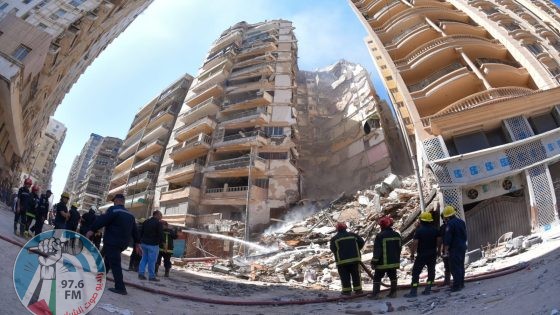 انهيار مبنى في الإسكندرية