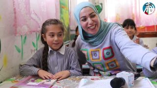 شبل و زهرة من مدرسة الرافدين الاساسية في مدينة الظاهرية